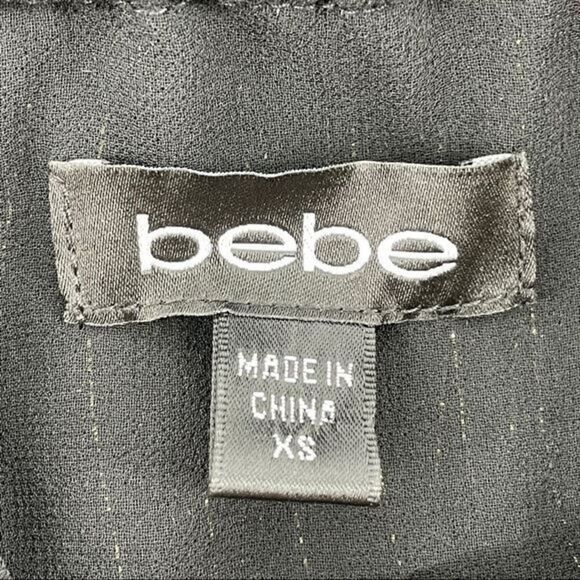 bebe Sheer Ruffle Strapless Tube Dress - Picture 6 of 10